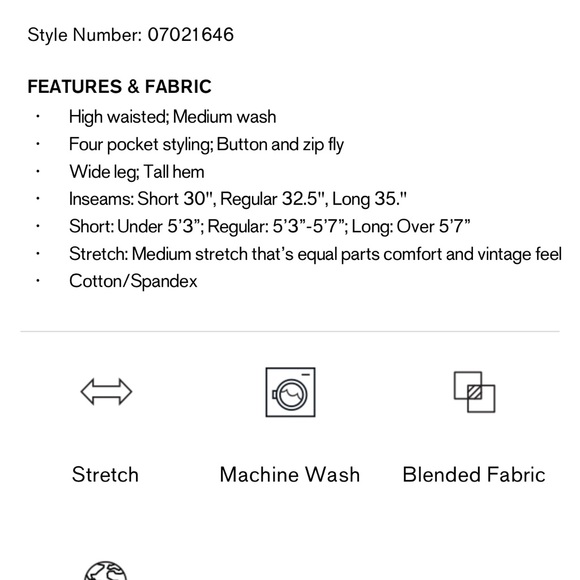 NWT Express Wide Leg High Waist Jeans sz 4 short - Picture 14 of 14